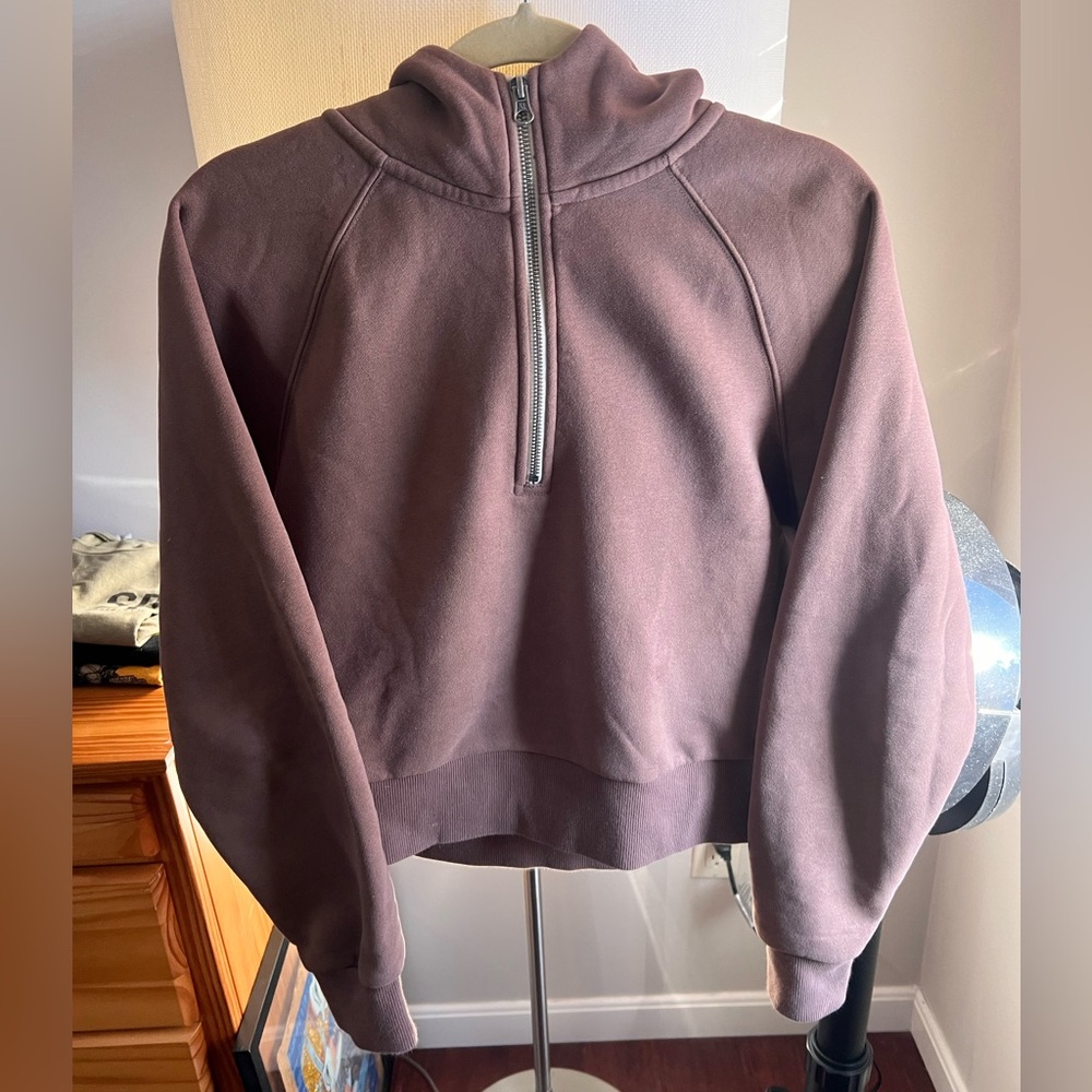 Vuori Purple Half-Zip Sweatshirt